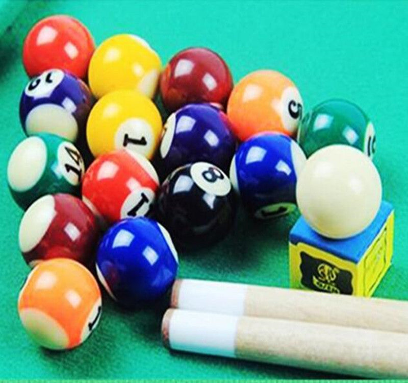 Mini Wooden Tabletop Pool Game Set – Compact Indoor Billiards Game