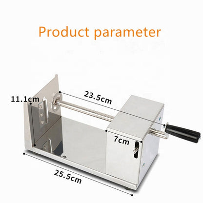 H001 Manual Stainless Steel Spiral Potato Slicer – Tornado Potato & Curly Fry Cutter
