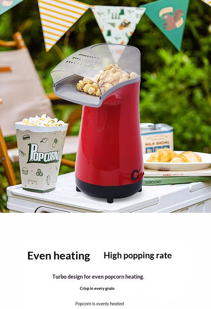 Hot Air Electric Popcorn Maker – 1100W–1200W Oil-Free Popcorn Machine