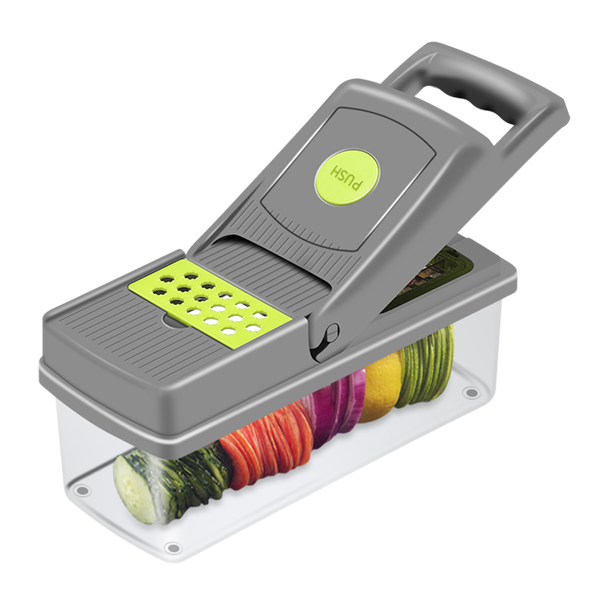 Manual Stainless Steel Food Chopper – Onion, Vegetable & Herb Cutter