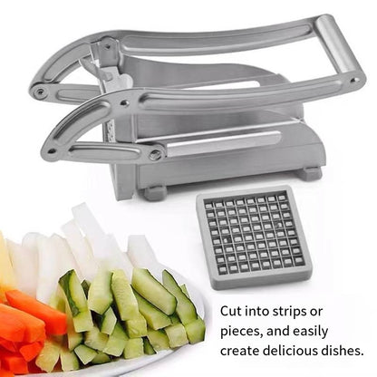 Stainless Steel Manual French Fry Cutter & Potato Chipper – Heavy-Duty Lever Press