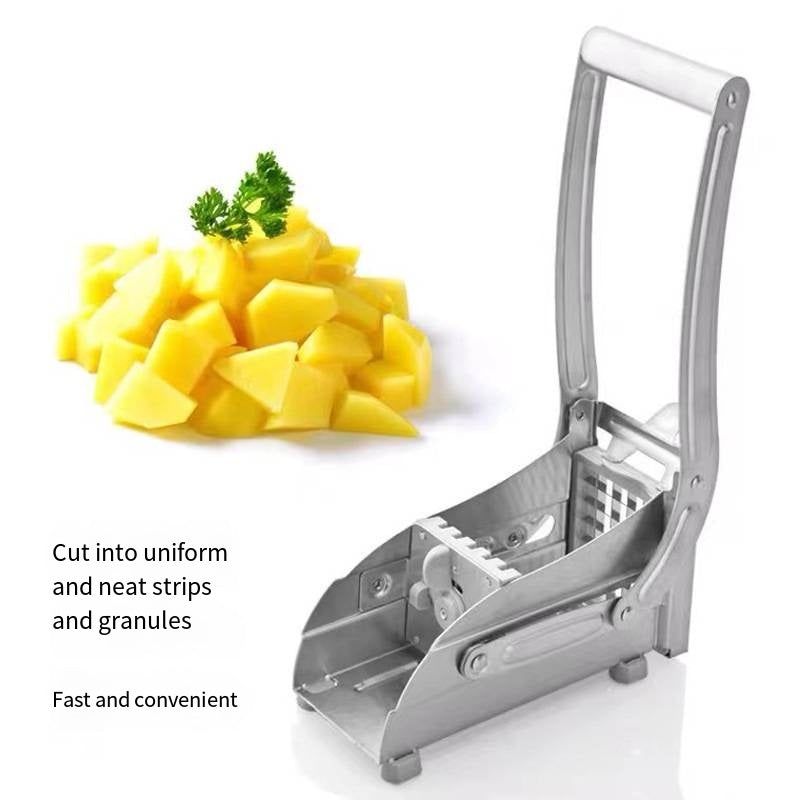 Stainless Steel Manual French Fry Cutter & Potato Chipper – Heavy-Duty Lever Press