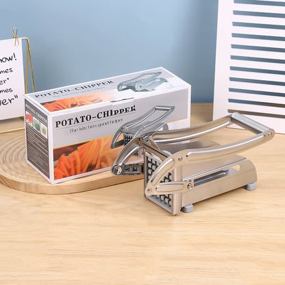 Stainless Steel Manual French Fry Cutter & Potato Chipper – Heavy-Duty Lever Press