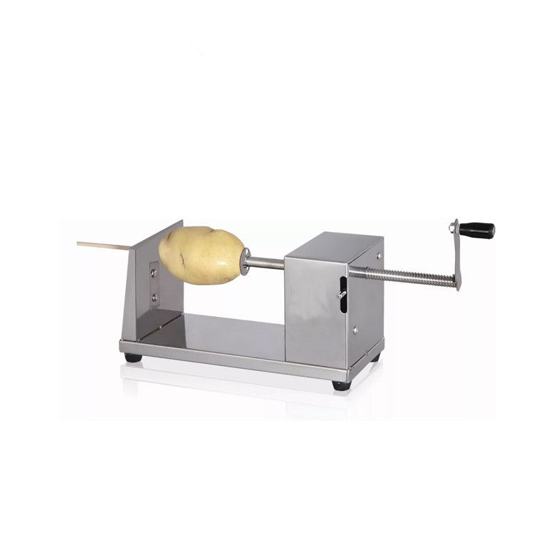 H001 Manual Stainless Steel Spiral Potato Slicer – Tornado Potato & Curly Fry Cutter