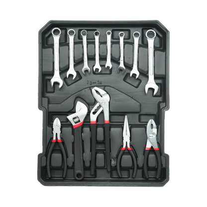 188-piece rolling mechanic's tool set in trolley case