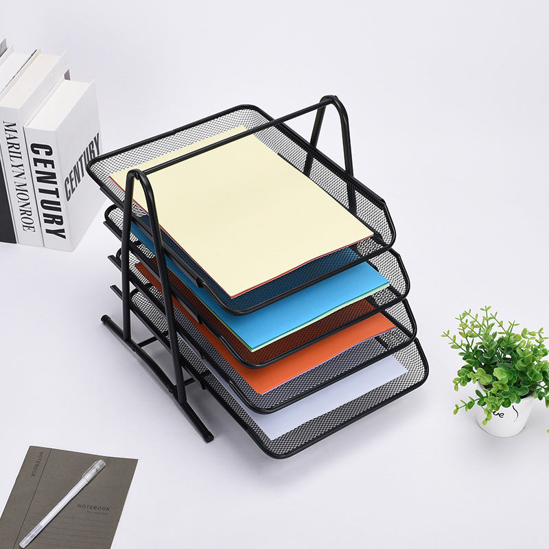 5-tier mesh document organizer trays