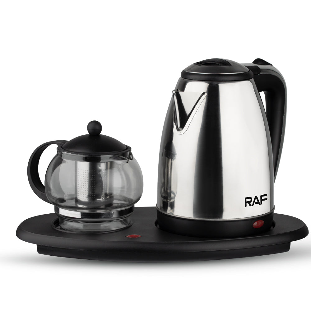 RAF R.7899 2-in-1 Electric Kettle & Tea Maker Set – 2.2L Kettle with 1L Glass Teapot