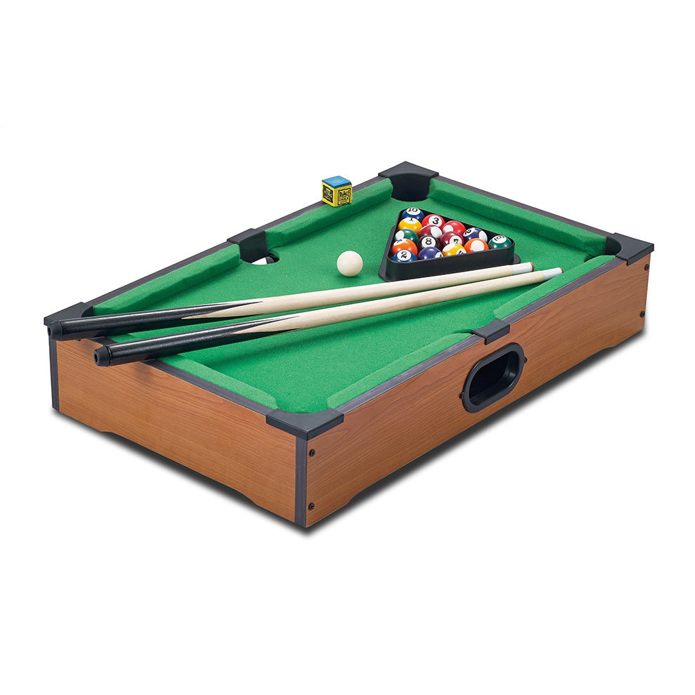 Mini Wooden Tabletop Pool Game Set – Compact Indoor Billiards Game